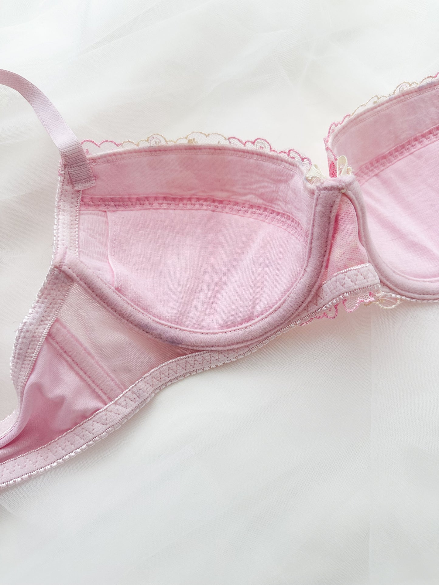 Sakura Embroidery Lace Bra 32B