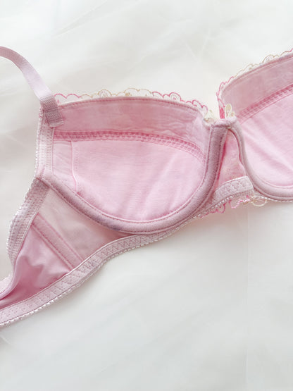 Sakura Embroidery Lace Bra 32B