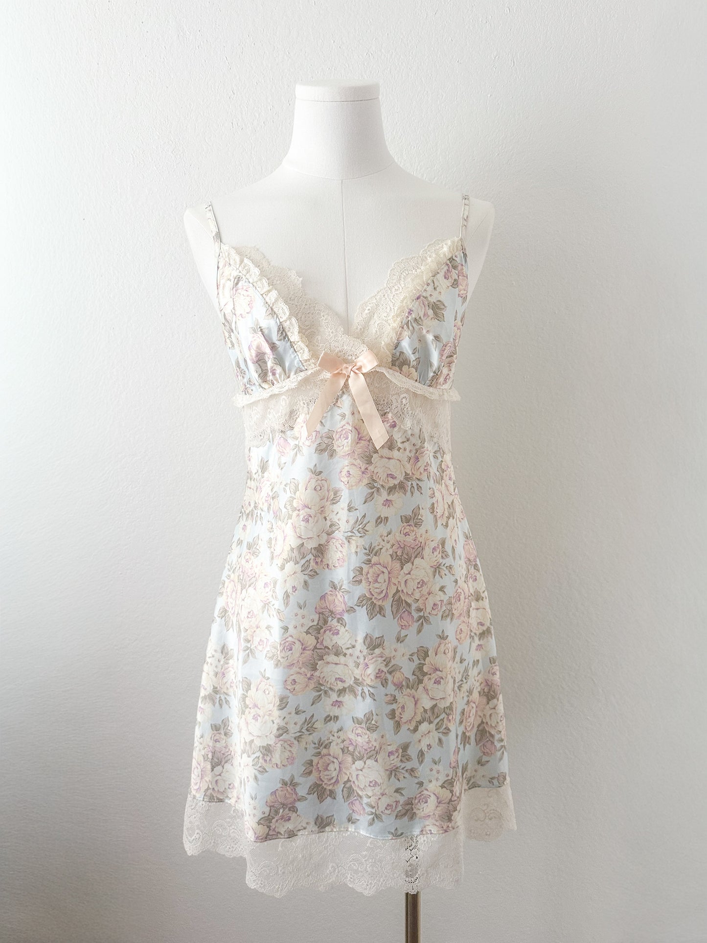 Blue Rosette Bouquet Slipdress