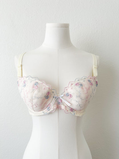Butter Cream Soft Bra Set 36A
