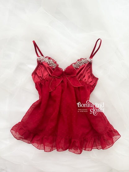 Crimson Love Babydoll Camisole
