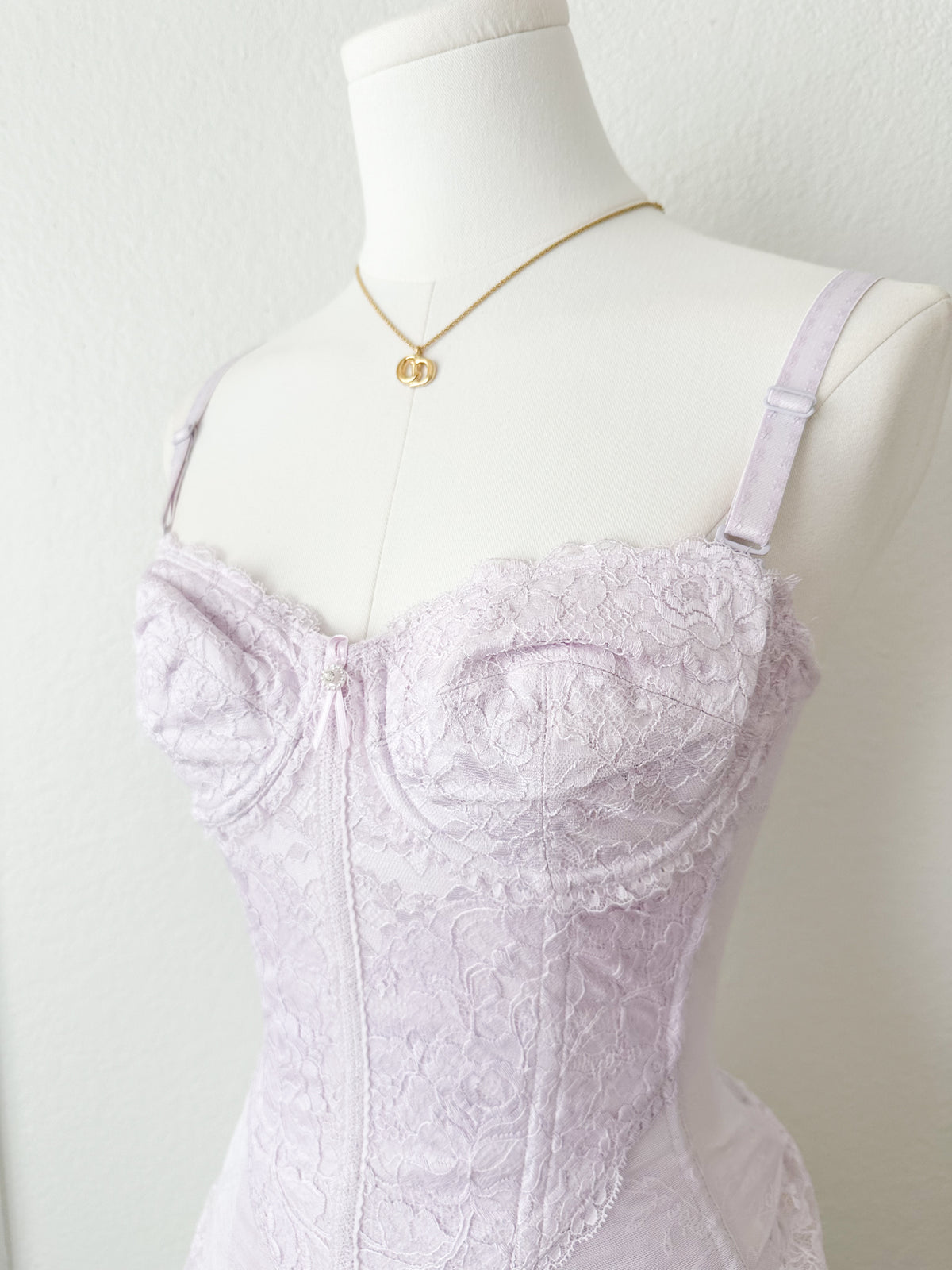 Lilac Lace Corset 30C