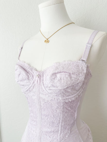 Lilac Lace Corset 30C