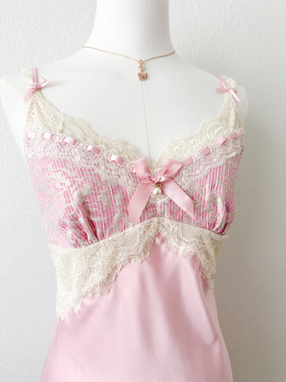 Rare Rosé Lace Reverie Slipdress