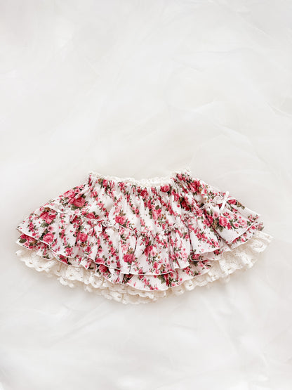 Rare Liz Lisa Ruffle Floral Skirt