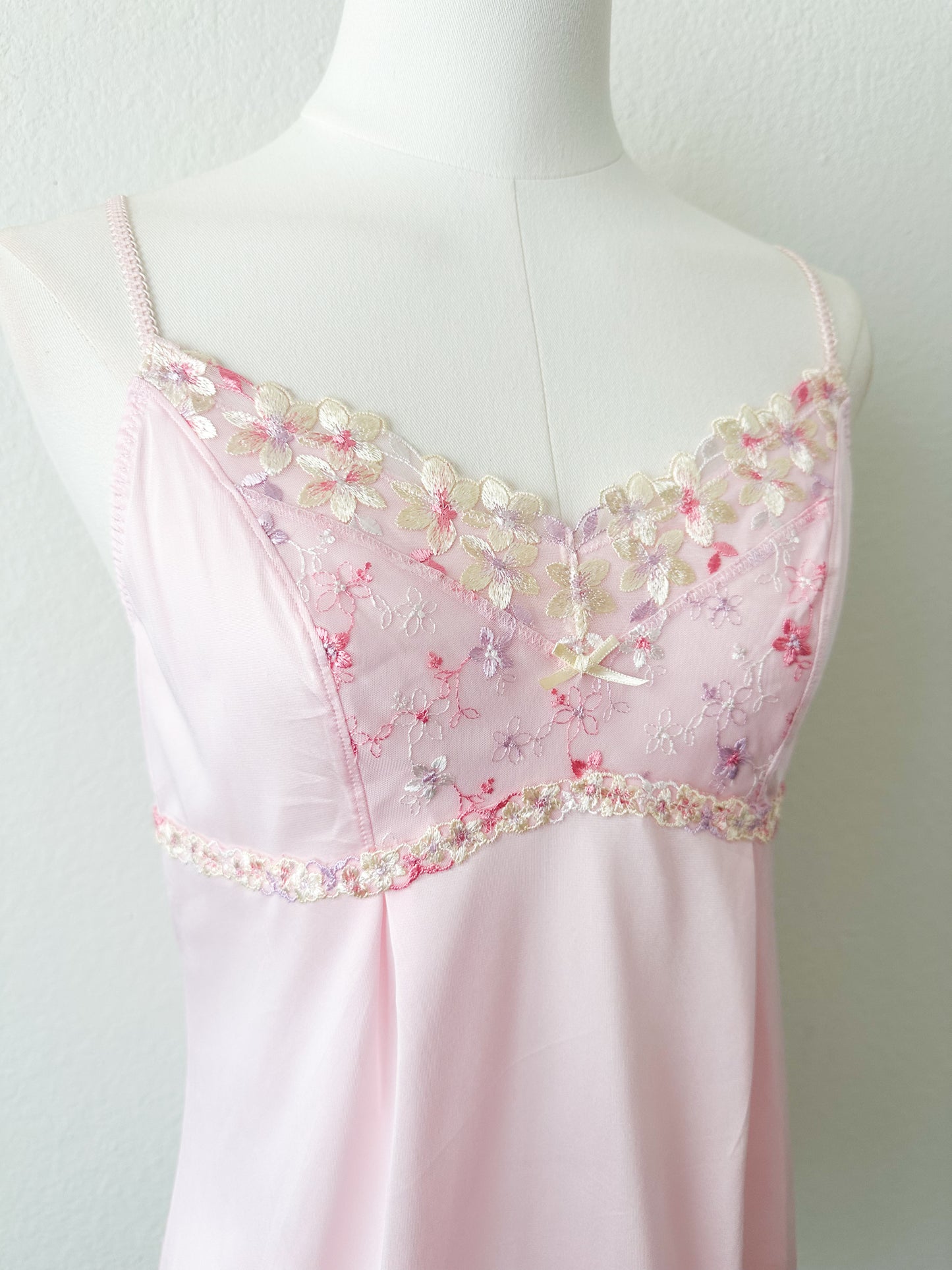 Pink Mousse Lace Camisole