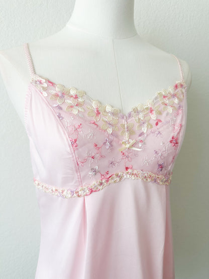Pink Mousse Lace Camisole
