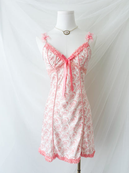 Rosette Toile Slipdress