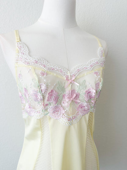 Cream Rose Parfait Slipdress