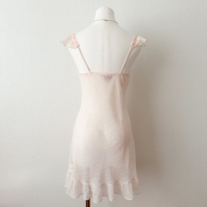 Sheer Rosé Princess Slip