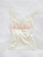 Rosy Lace Cream Camisole
