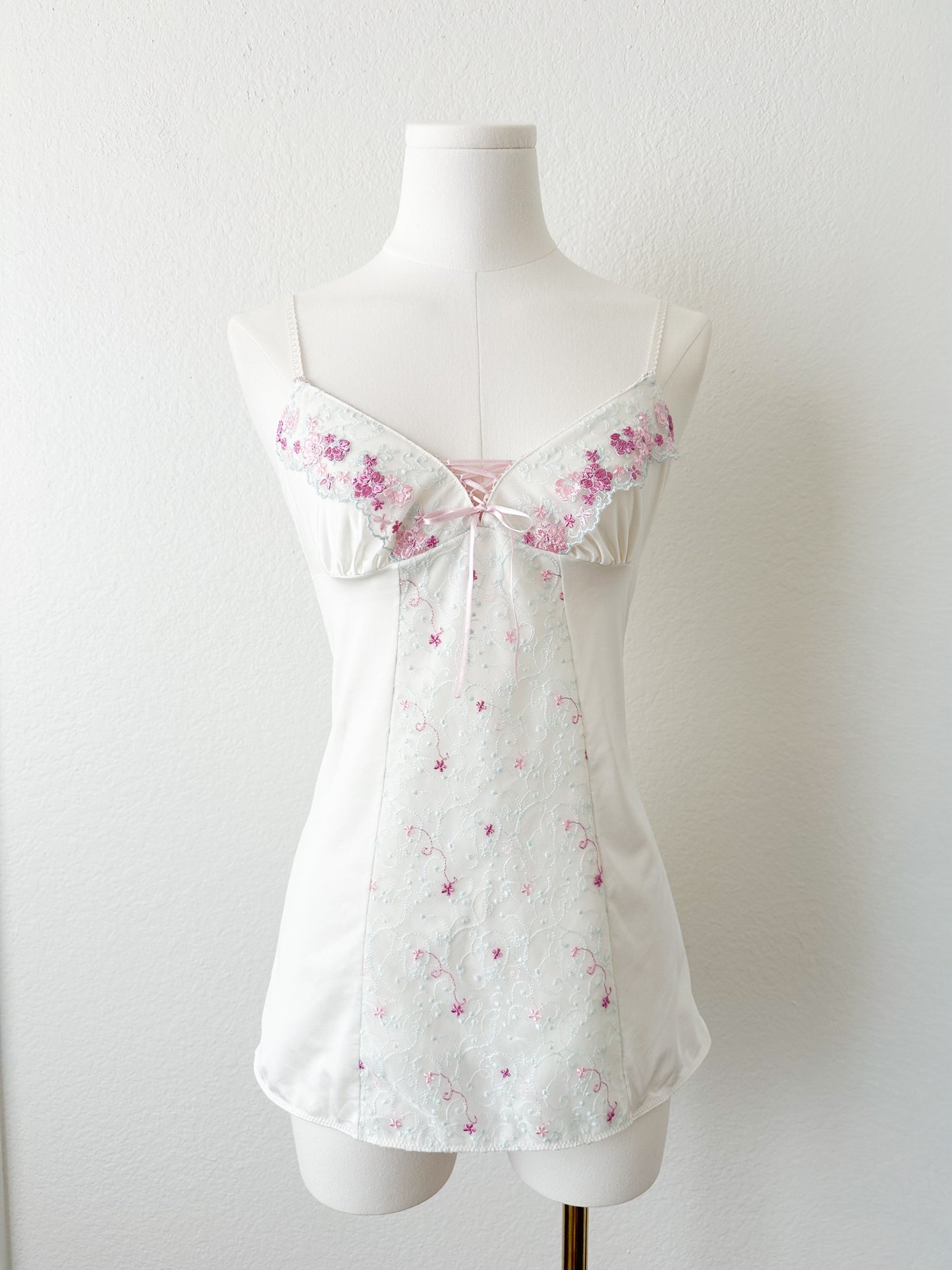 Lavender Embroidery Veil Camisole