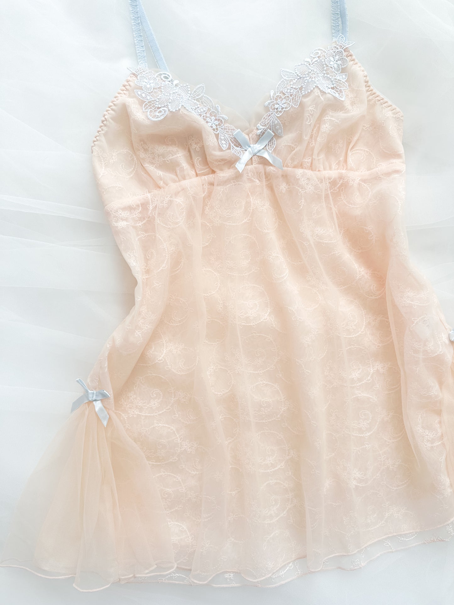 Peach Moonlit Bloom Babydoll