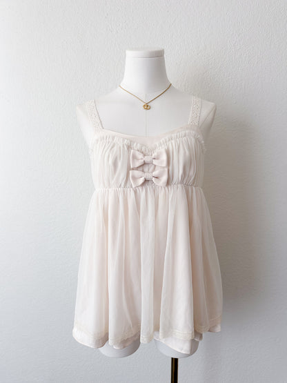 Irovy Ribbon Babydoll Top