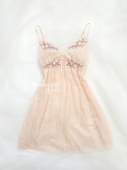 Babydoll Garden Veil Slipdress