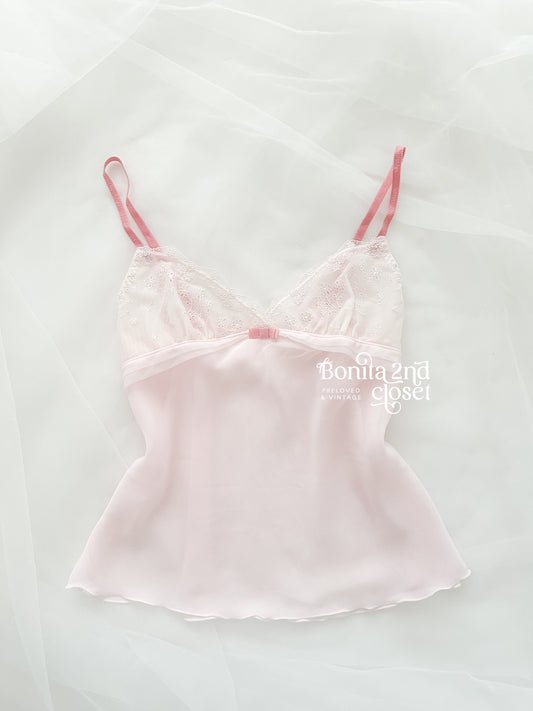 Rosy Blush Chiffon Camisole