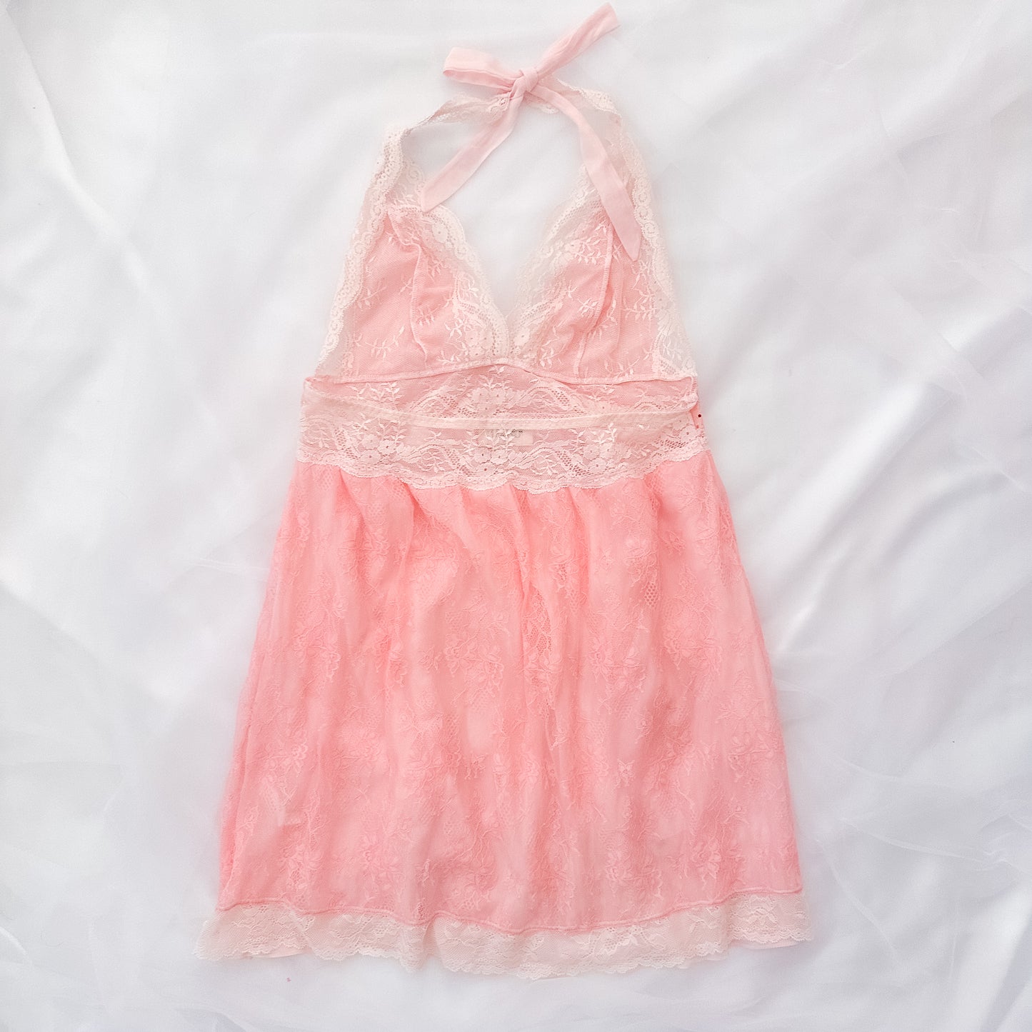 Rare Vintage Floral Lace Babydoll