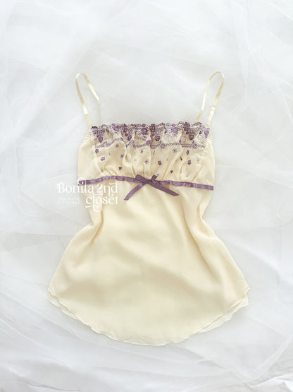 Violet Custard Lace Camisole