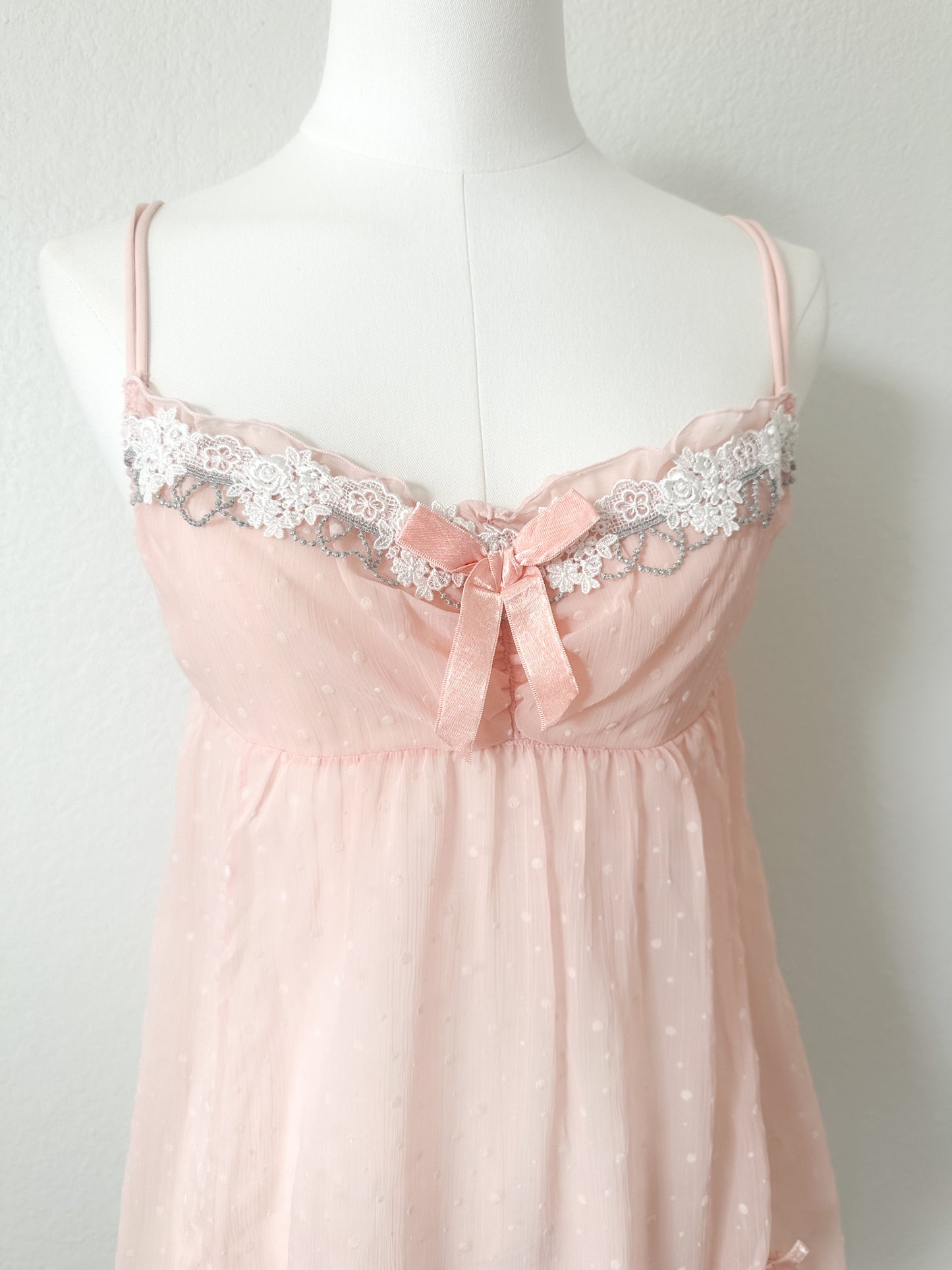 Sheer Sugar Peony Babydoll Camisole