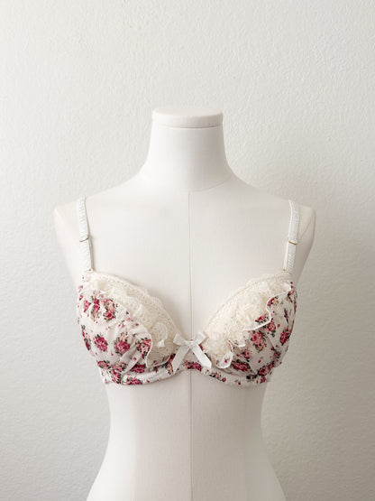Rosemilk Ruffle Bra 32B