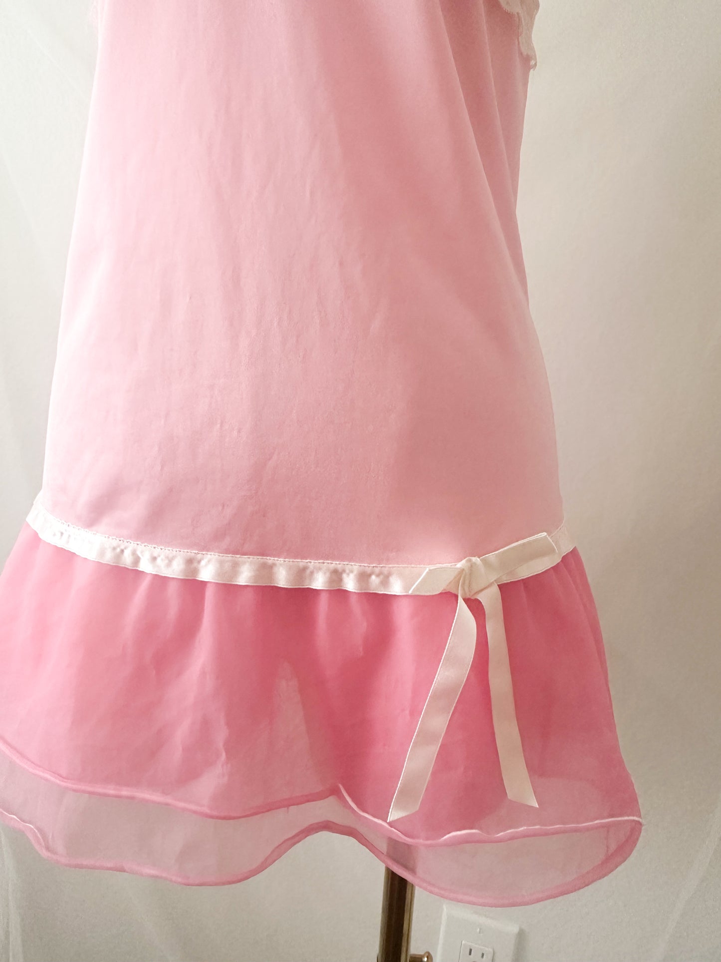 Strawberry Silk Ribbon Slipdress