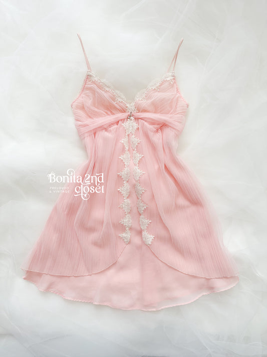 Pink Heirloom Babydollslip