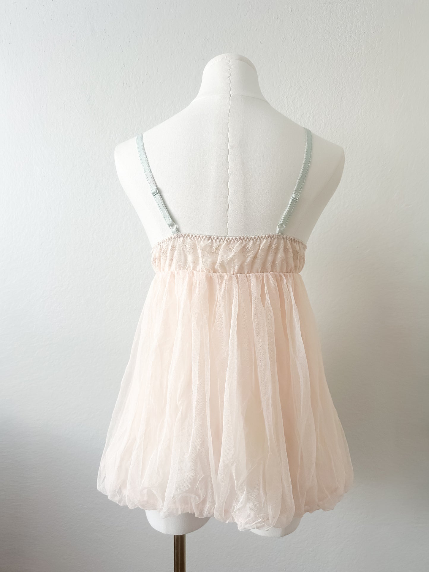 Blush Tulle Babydoll Dress