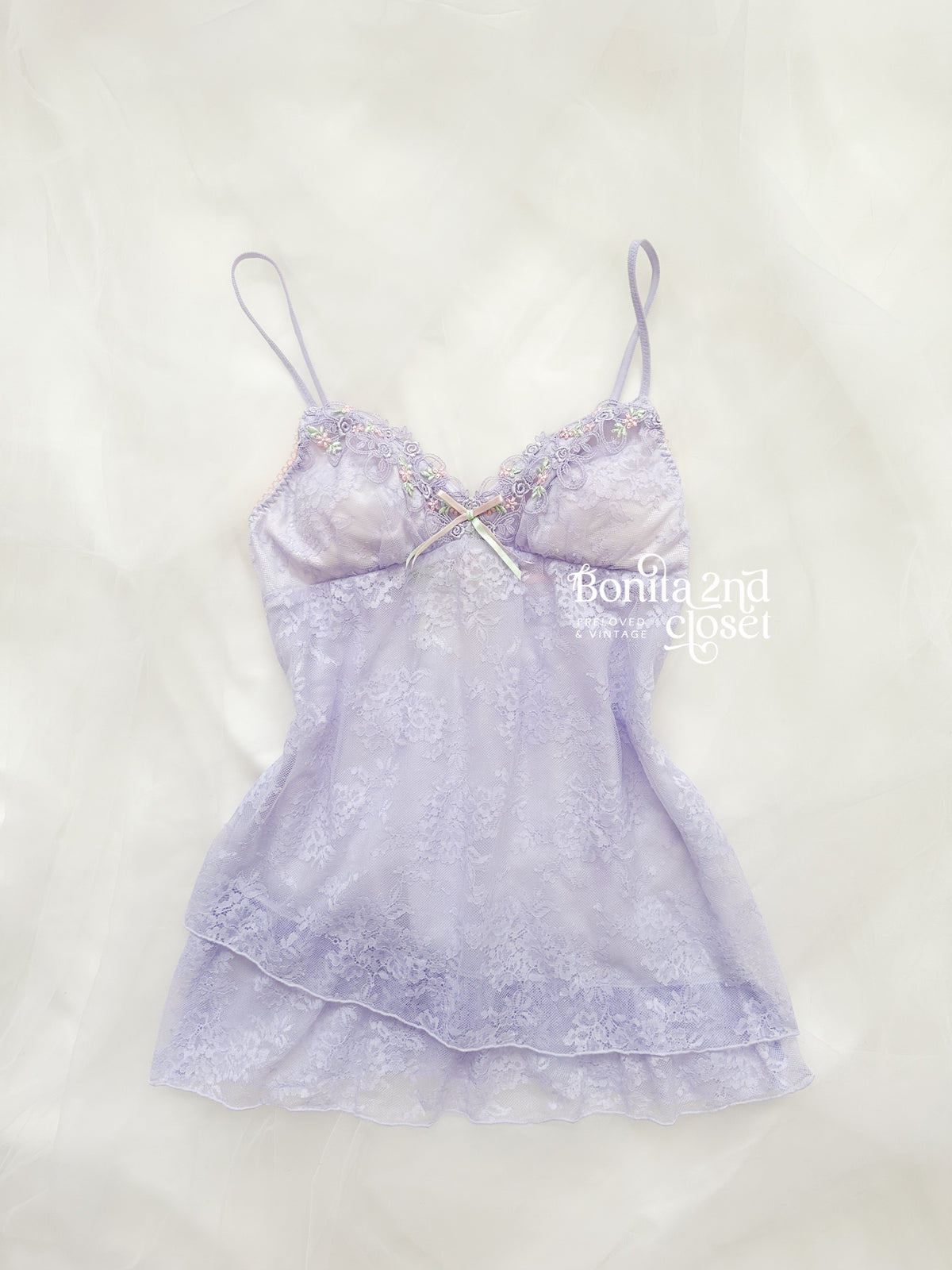 Lavender Fairy Lace Babydoll Set
