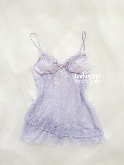 Lavender Fairy Lace Babydoll Set