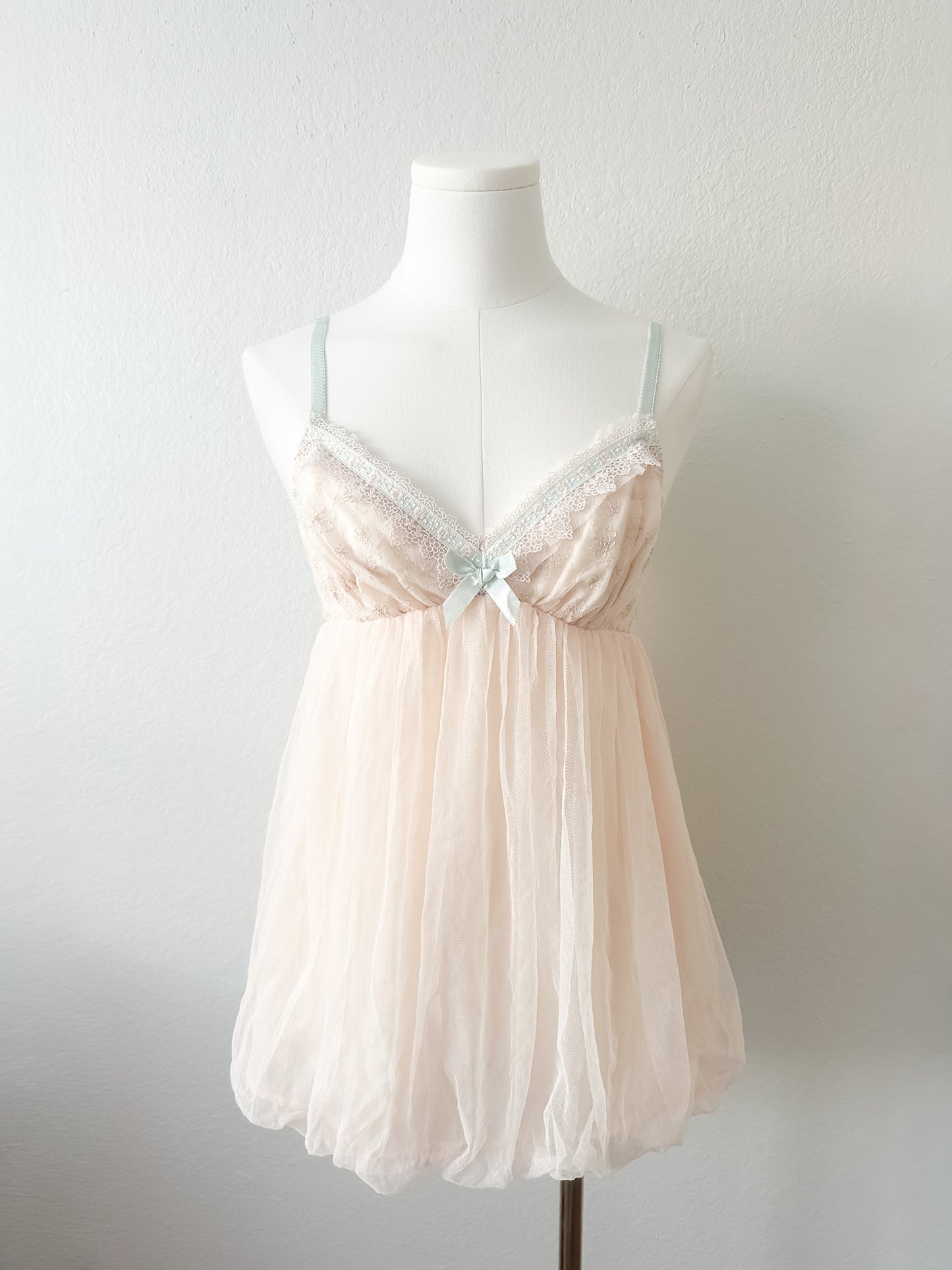 Blush Tulle Babydoll Dress