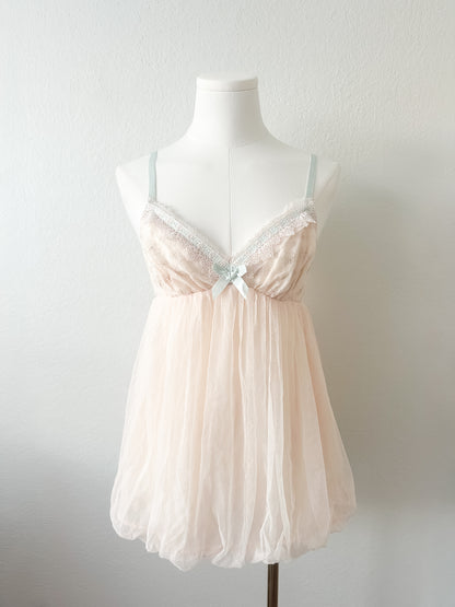Blush Tulle Babydoll Dress