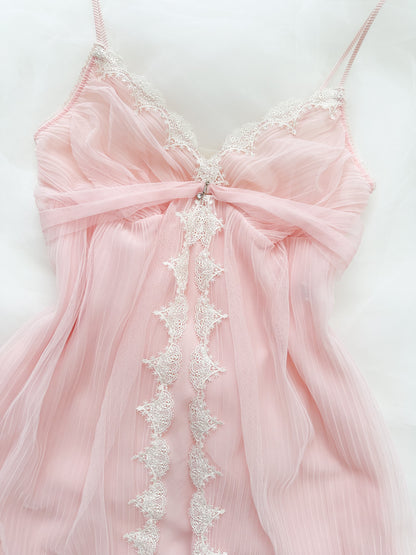 Pink Heirloom Babydollslip