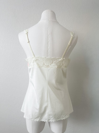 Rosy Lace Cream Camisole