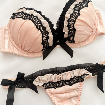 Midnight Late Bloom Bra Set 32A