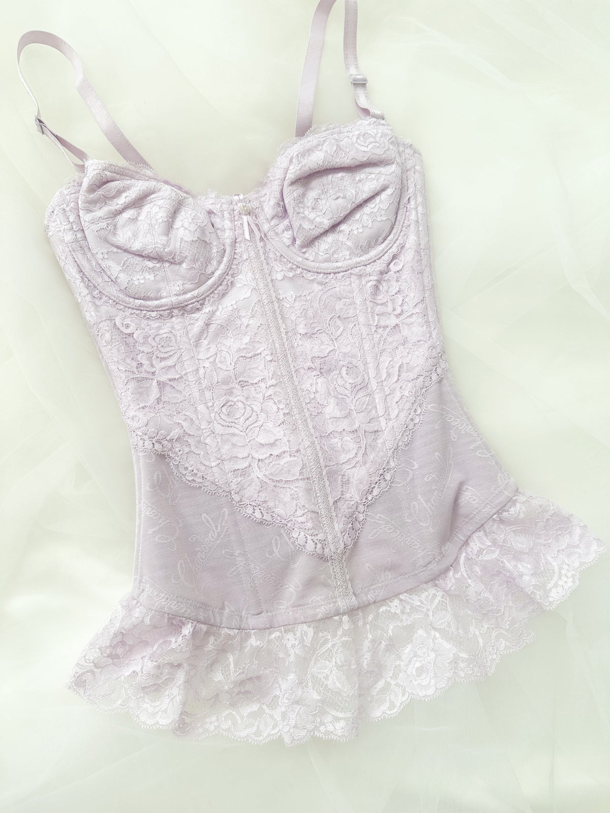 Lilac Lace Corset 30C