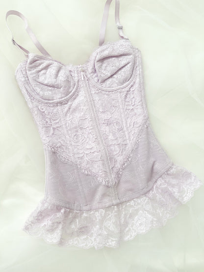 Lilac Lace Corset 30C