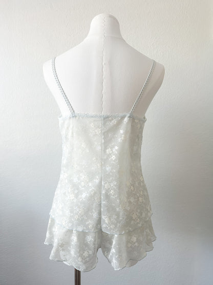Mist Flower Sheer Lace Set