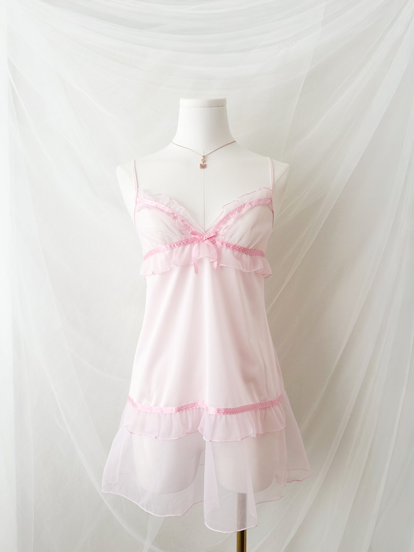 Pink Polkadot Slipdress