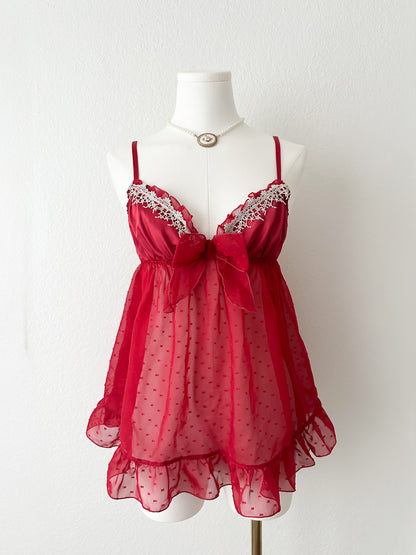 Crimson Love Babydoll Camisole