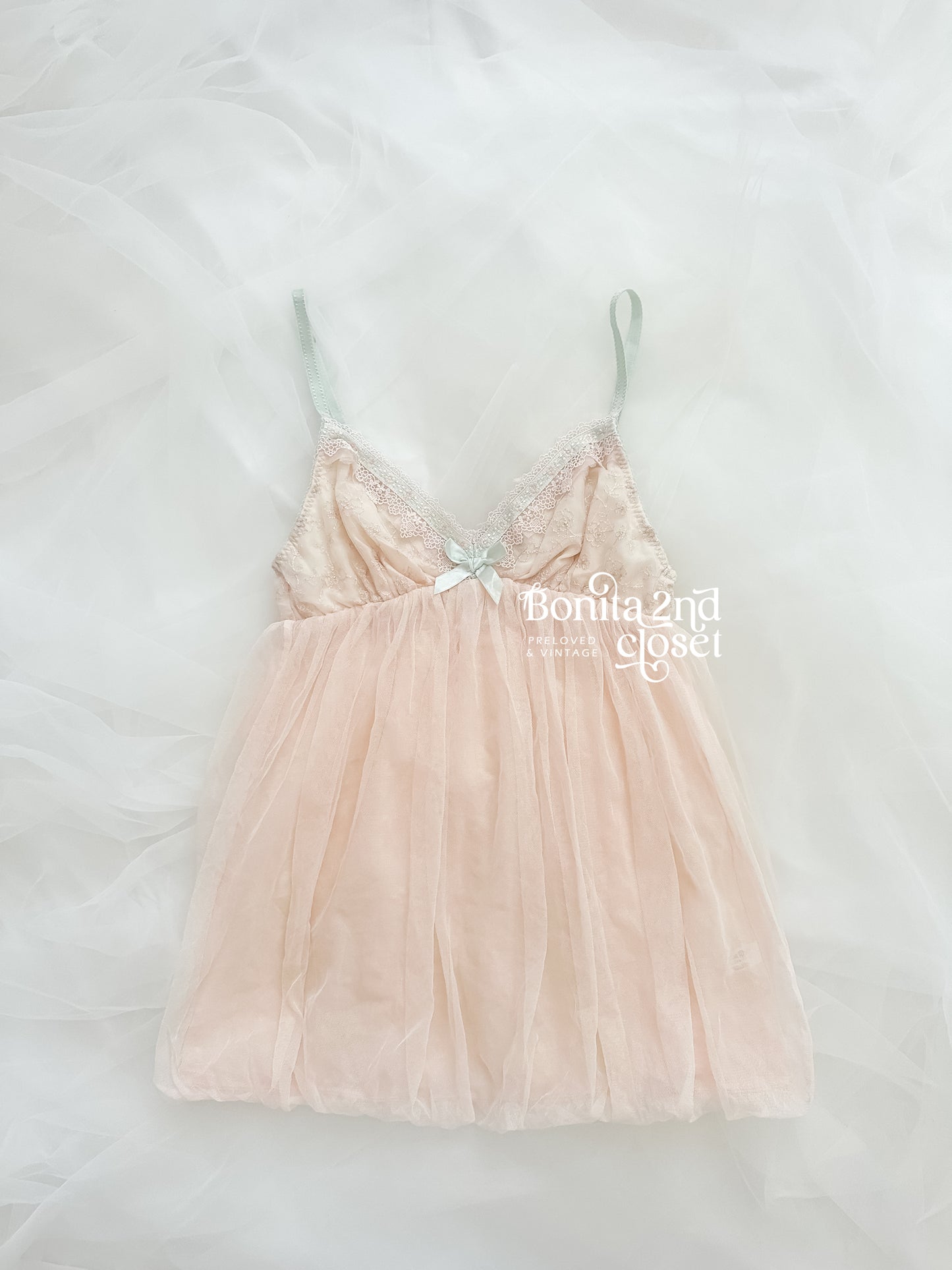 Blush Tulle Babydoll Dress