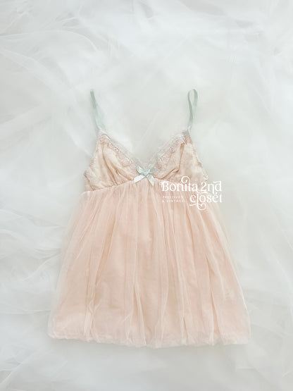 Blush Tulle Babydoll Dress