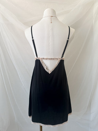 Vintage Victoria Blush Lace Slipdress