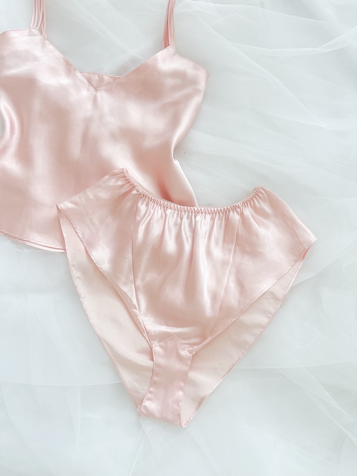 Vintage VS Blush Satin Set