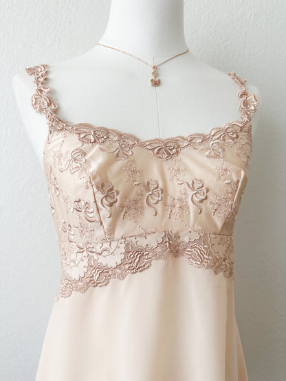Champagne Embroidery Slipdress