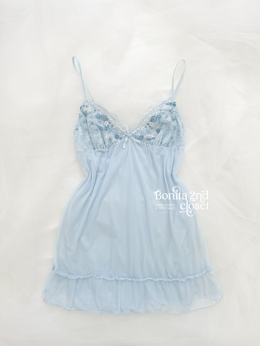 Skyfluff Ruffle Slipdress