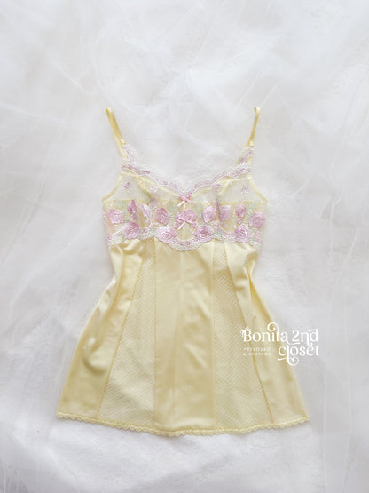 Cream Rose Parfait Slipdress