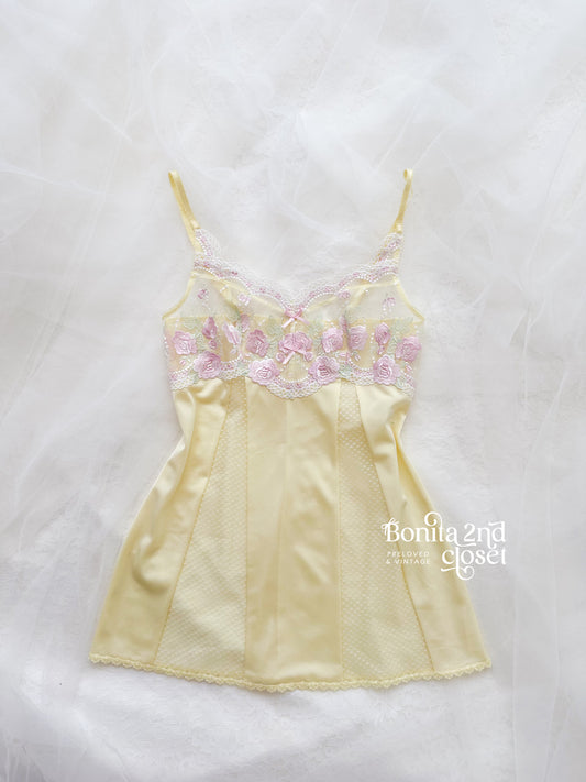 Cream Rose Parfait Slipdress
