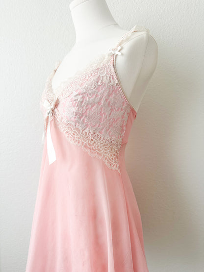 Rare Blush Lace Babydoll Slipdress