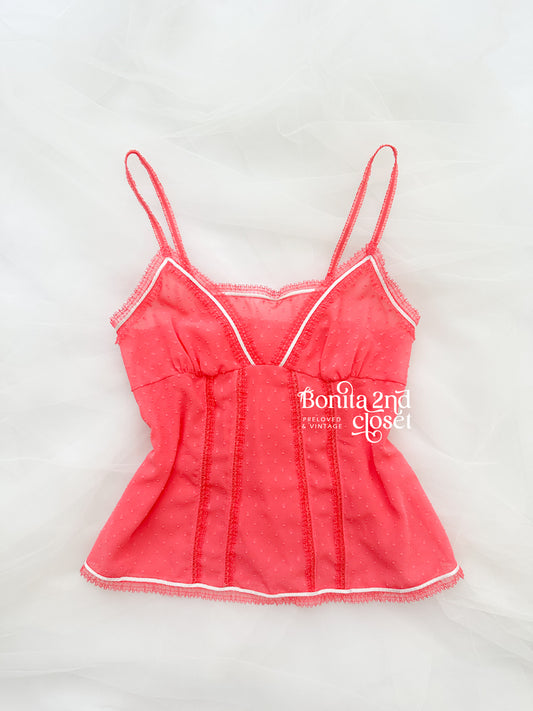 Swiss Dot Lace Camisole