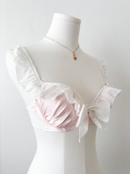 Ribbon Ruffle Bra 34A